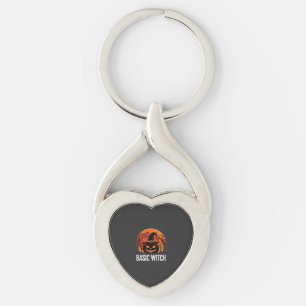Halloween Basic Hexen-Kürbis-Mond-Grafik Schlüsselanhänger