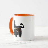 Halloween Basic Hexenkatze Tasse (Vorderseite Links)
