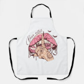 Halloween-Basilikumbeißlips Schürze (Vorderseite)