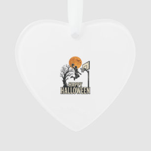 Halloween Basketball Frohes Halloween Vintage Spor Ornament