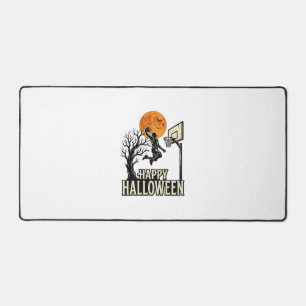 Halloween Basketball Frohes Halloween Vintage Spor Schreibtischunterlage