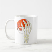 Halloween Basketball Skeleton Skull Player Men Boy Kaffeetasse (Links)