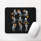 Halloween Basketball Skeletons Dunking Dribble Boy Mousepad (Mit Mouse)