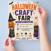 Halloween-Bastelmarkt-Flyer Flyer (Hand)