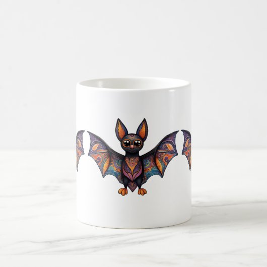 Halloween Bat Alebrije Kaffeetasse (Mittel)