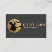 Halloween , Bat and Moon Business Card Visitenkarte (Vorderseite)