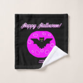 Halloween Bat Badewanne Handtuch Set (Waschlappen)