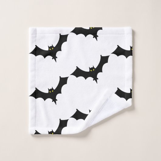 Halloween Bat Badhandtuch Set (Waschlappen)