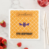 Halloween Bat Birthday Party Napkins Serviette (Beispiel)