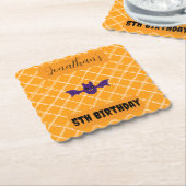 Halloween Bat Birthday Party Untersetzer (angewinkelt)