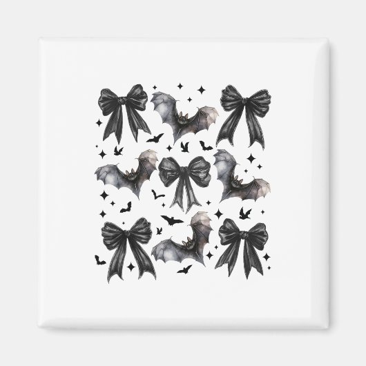 Halloween Bat Coquette Bow Halloween Bat Coquette Magnet (Vorne)