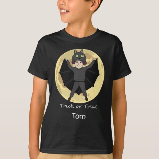 Halloween Bat Costume T - Shirt (Vorderseite)