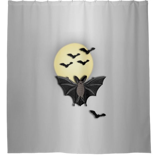 Halloween Bat Duschvorhang (Vorderseite)