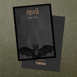 Halloween Bat Earring Display Card
