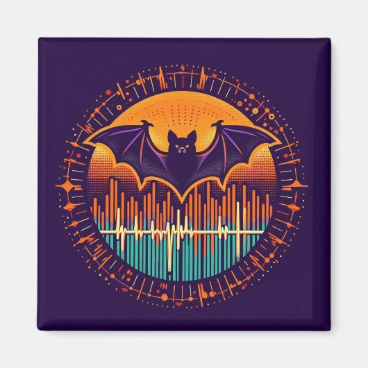 Halloween Bat Echoes-Ultrasound- Magnet (Vorne)
