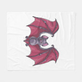 Halloween Bat Fleecedecke (Vorderseite (Horizontal))
