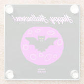 Halloween-Bat-Glass-Untersetzer Glasuntersetzer (Rückseite)
