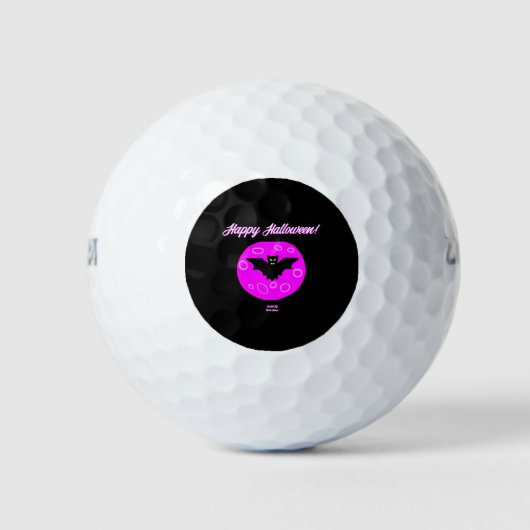 Halloween Bat Golf Balls Golfball (Vorderseite)