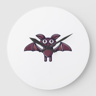 Halloween Bat             Große Wanduhr