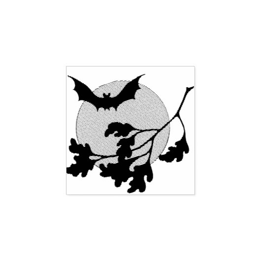 Halloween Bat Gummistempel (Prägung)