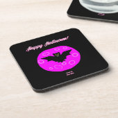 Halloween Bat Hard Plastic Untersetzer (Linke Seite)