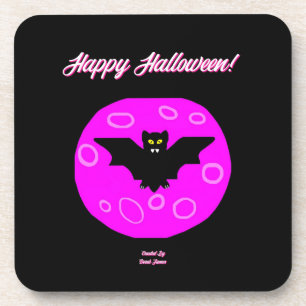 Halloween Bat Hard Plastic Untersetzer