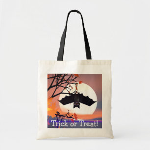 Halloween Bat in Tree Tragetasche