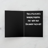 Halloween Bat & Jack-O-Lanterns Personalisiert Karte (Innenseite)