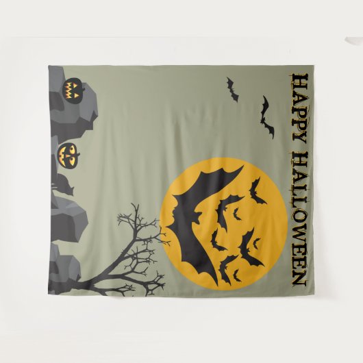 Halloween Bat Kid Friendly Party Foto Hintergrund Wandteppich (Vorderseite (Horizontal))