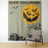 Halloween Bat Kid Friendly Party Foto Hintergrund Wandteppich (Beispiel)