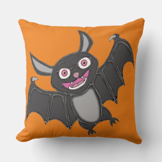 Halloween Bat Kissen (Vorderseite)