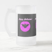 Halloween Bat Large Mattiert Glass Tasse (Links)
