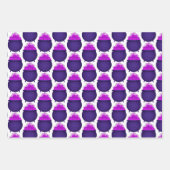 Halloween Bat Lila Geschenkpapier Set (Vorderseite 2)