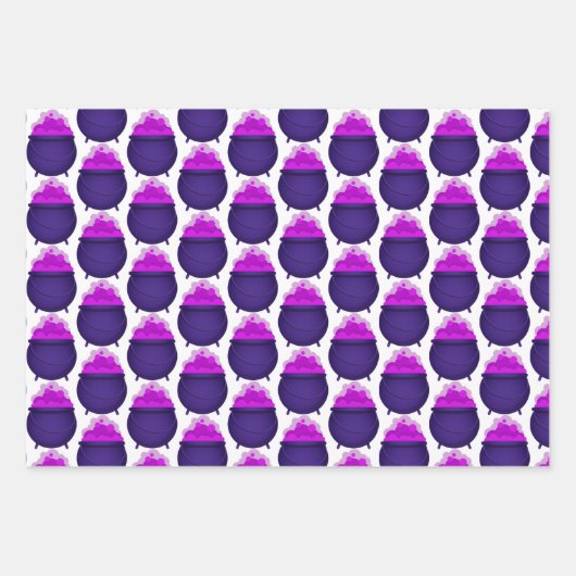 Halloween Bat Lila Geschenkpapier Set (Vorderseite 2)