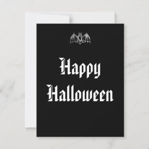 Halloween Bat Mitteilungskarte