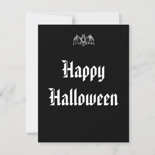 Halloween Bat Mitteilungskarte (Vorderseite)