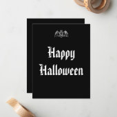 Halloween Bat Mitteilungskarte (Vorderseite/Rückseite Beispiel)