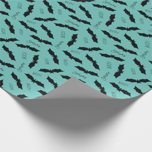Halloween-Bat-Muster Geschenkpapier (Ecke)