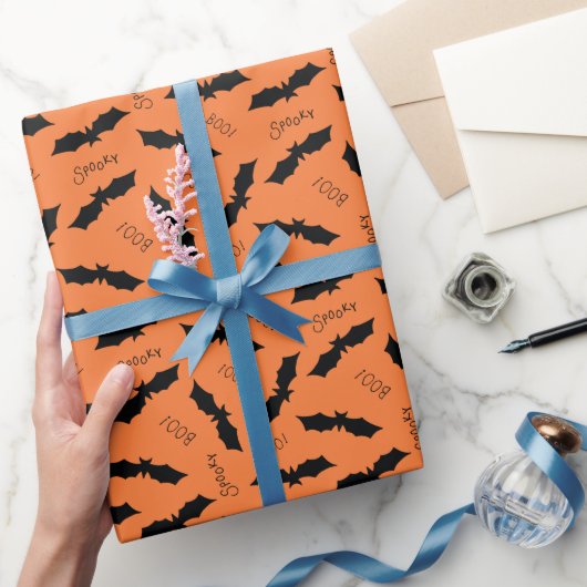 Halloween-Bat-Muster Geschenkpapier (Schenken)