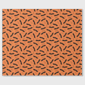 Halloween-Bat-Muster Geschenkpapier (Flach)