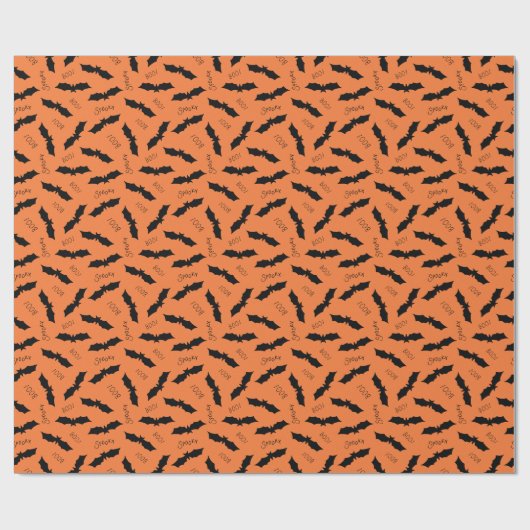 Halloween-Bat-Muster Geschenkpapier (Flach)