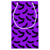 Halloween Bat Muster kleine Geschenktasche Geschenktüte (Rückseite)