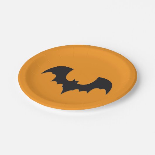 Halloween bat pappteller (Schrägansicht)