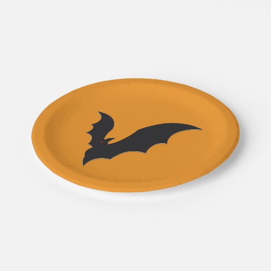 Halloween bat pappteller (Schrägansicht)