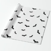 Halloween Bat Pattern Spooky Geschenkpapier (Ungerollt)