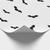 Halloween Bat Pattern Spooky Geschenkpapier (Ecke)