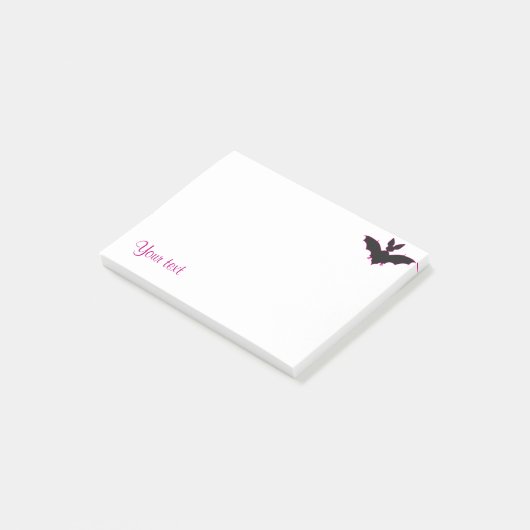 Halloween Bat Post-it Klebezettel (angewinkelt)