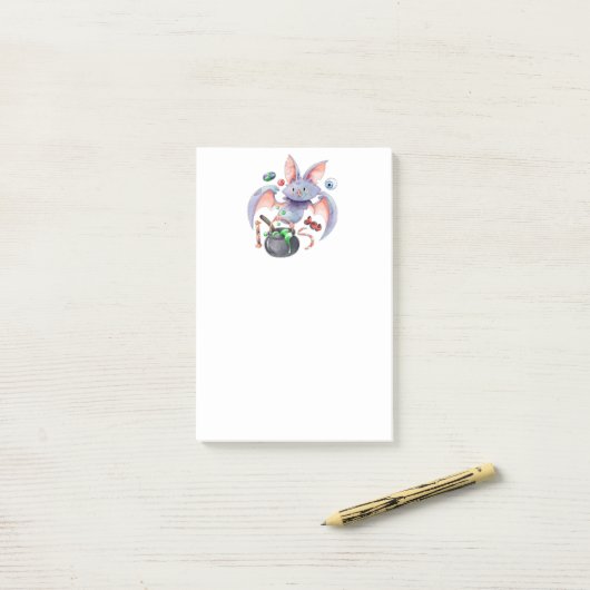 Halloween Bat Post-it Notes Post-it Klebezettel (Auf Schreibtisch)