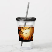 Halloween/Bat/Pumpkin/Fall Acryltrinkbecher (Rückseite)