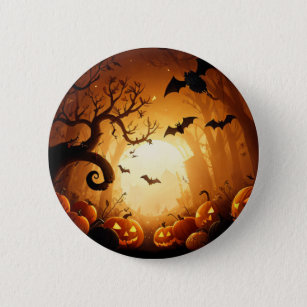 Halloween/Bat/Pumpkin/Fall Button